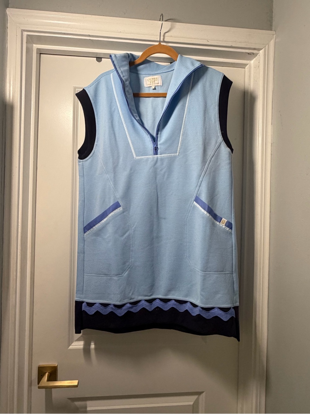 Simply Southern Light Blue Sleeveless Tunic dress size lg